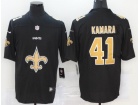 New Orleans Saints #41 Alvin Kamara Black Logo Limited Jersey