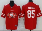 San Francisco 49ers #85 George Kittle Red Logo Limited Jersey