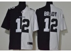 Tampa Bay Buccaneers #12 Tom Brady Black White Limited Jersey