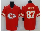 Kansas City Chiefs #87 Travis Kelce Red Logo Limited Jersey