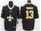 New Orleans Saints #13 Michael Thomas Black Logo Limited Jersey