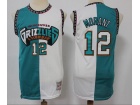 Memphis Grizzlies #12 Ja Morant Teal And White Throbwack Jersey