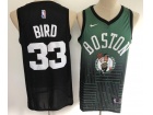 Boston Celtics #33 Larry Bird Green Fashion Jersey