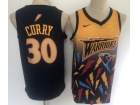 Golden State Warriors #30 Stephen Curry Yellow Fashion Jersey