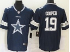 Dallas Cowboys #19 Amari Cooper Blue Big Logo Limited Jersey