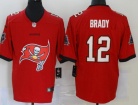 Tampa Bay Buccaneers #12 Tom Brady Red Big Logo Limited Jersey