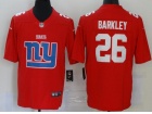 New York Giants #26 Saquon Barkley Red Big Logo Limited Jersey