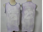 Los Angeles Lakers #23 LeBron James Light Purple Throwback Jersey