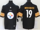 Pittsburgh Steelers #19 JuJu Smith-Schuster Black Logo Limited Jersey