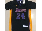 Los Angeles Lakers #24 Kobe Bryant Black Mamba Short Sleeves Jersey