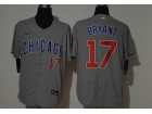 Nike Chicago Cubs #17 Kris Bryant Gray Chicago Cool Base Jersey