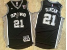 San Antonio Spurs #21 Tim Duncan Black Retirement Jersey