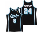 Los Angeles Lakers #8/24 Kobe Bryant Black Creshaw Jersey