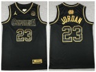 North Carolina Tar Heels #23 Michael Jordan Black Golden Jersey