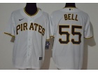 Nike Pittsburgh Pirates #55 Josh Bell White Cool Base Jersey