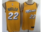 Nike Miami Heat #22 Jimmy Butler Yellow Jersey