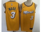 Nike Miami Heat #3 Dwyane Wade Yellow Jersey