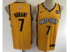 Nike Brooklyn Nets #7 Kevin Durant Yellow Jersey