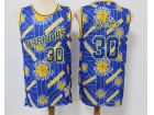 Golden State Warriors #30 Stephen Curry Blue HWC Tear Up Pack Swingman Jersey