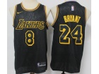 Los Angeles Lakers #8/24 Kobe Bryant Black City Jersey