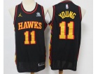 Nike Atlanta Hawks #11 Trae Young Black 2020 Jersey