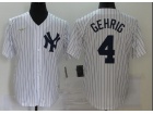 Nike New York Yankees #4 Lou Gehrig White Jersey