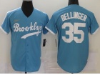 Nike Los Angeles Dodgers #35 Cody Bellinger Blue Throbwack Jersey