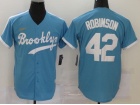 Nike Los Angeles Dodgers #42 Jackie Robinson Blue Throbwack Jersey