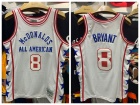 McDonald's All American #8 Kobe Bryant White Jersey