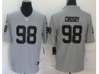 Oakland Raiders #98 Maxx Crosby Gray Inverted Vapor Untouchable Limited Jersey