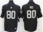 Oakland Raiders #80 Jerry Rice Black Vapor Untouchable Limited Jersey