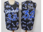 Orlando Magic #32 Shaquille O'Neal Black Hwc Tear Up Pack Swingman Jersey