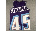 Utah Jazz #45 Donovan Mitchell Purple Mitchell&Ness Big Face Jersey