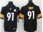 Pittsburgh Steelers #91 Stephon Tuitt Black Limited Jersey