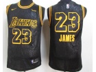 Los Angeles Lakers #23 LeBron James Black City 2020 Jersey