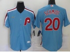 Nike Philadelphia Phillies #20 Mike Schmidt Blue Throwback Jersey