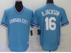 Nike Kansas City Royals #16 Bo Jackson Blue Throwback Jerseys