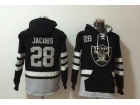 Oakland Raiders #28 Josh Jacobs Black Hoodie