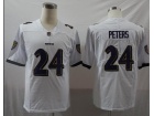 Baltimore Ravens #24 Marcus Peters White Vapor Limited Jersey