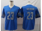 Detroit Lions #23 Jeff Okudah Blue Vapor Untouchable Limited Football Jersey