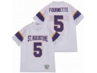 Leonard Fournette #5 St. Augustine High School White Football Jersey