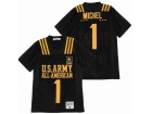 U.S.Army All-Amerian #1 Michel Black Football Jersey