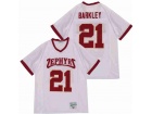 Saquon Barkley #21 Zephyrs High School White Football Jersey