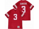 Barry Sanders #3 High School Red Football Jersey