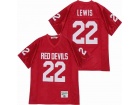 Ray Lewis #22 Red Devils High School Red Football Jersey