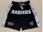 Oakland Raiders Black Just Don Shorts