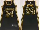 Los Angeles Lakers #24 Kobe Bryant Black Woman Dress Jersey