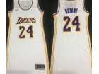 Los Angeles Lakers #24 Kobe Bryant White Woman Dress Jersey