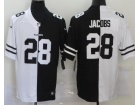 Oakland Raiders #28 Josh Jacobs Black White Vapor Untouchable Limited Jersey