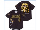 Nike Los Angeles Lakers #8/24 Kobe Bryant Black Mamba Forever Jersey